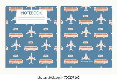 Notebook with travel pattern