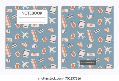 Notebook with travel pattern