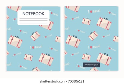 Notebook with travel pattern