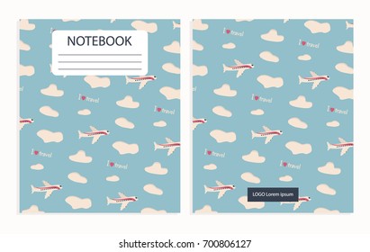 Notebook with travel pattern