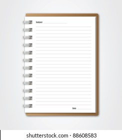 Notebook vector