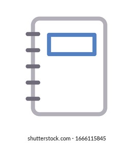 icono de línea de color del vector del portátil 