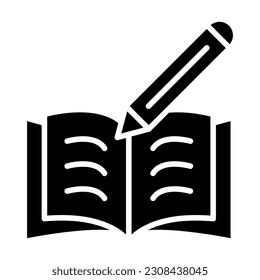 Notebook-Vektorsymbol für persönliche und kommerzielle Nutzung.
