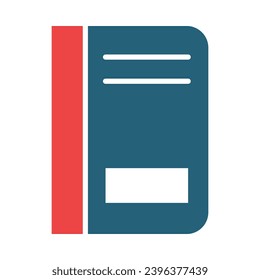 Notebook Vector Glyph Two Color Icons For Personal And Commercial Use.
