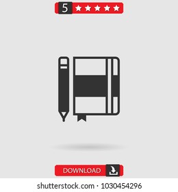 notebook vector icon