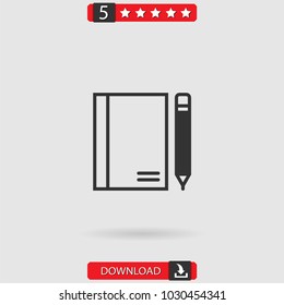 notebook vector icon