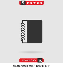 notebook vector icon