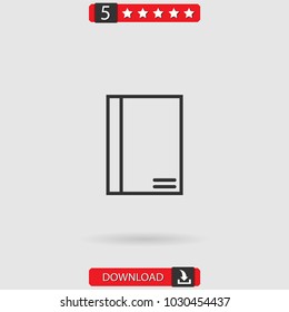 notebook vector icon