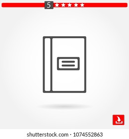 notebook vector icon