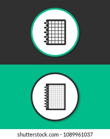 Notebook vector icon.