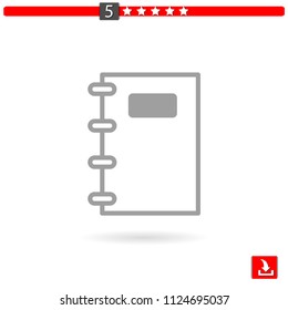 notebook vector icon