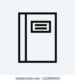 Notebook vector icon