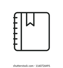 notebook vector icon