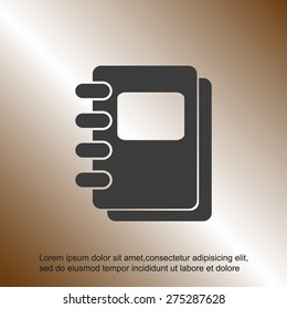 Notebook vector icon