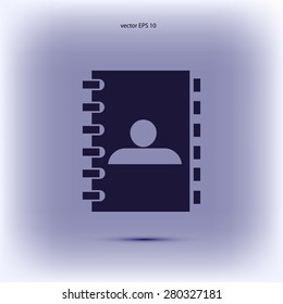 notebook vector  icon