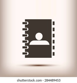 notebook vector  icon