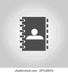 notebook vector  icon