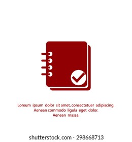 Notebook vector icon