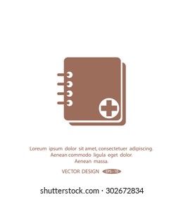 Notebook vector icon