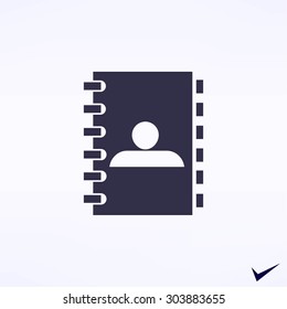 notebook vector  icon