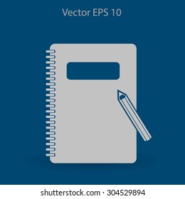 notebook vector icon