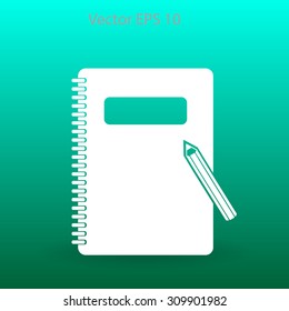 notebook vector icon