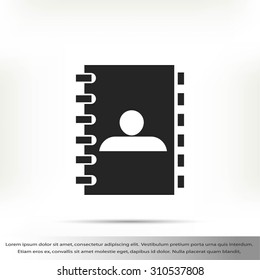 notebook vector  icon