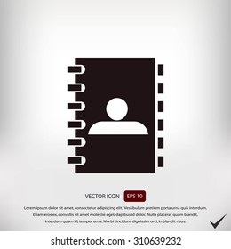 notebook vector  icon