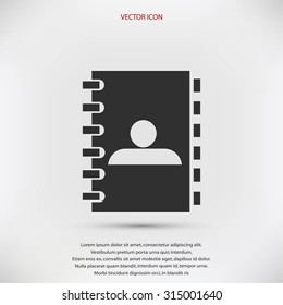 notebook vector  icon