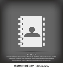 notebook vector  icon