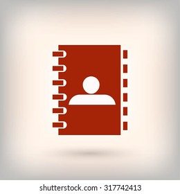 notebook vector  icon