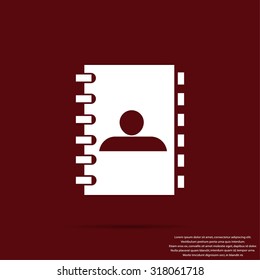 notebook vector  icon