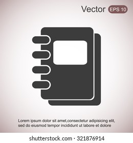 Notebook vector icon