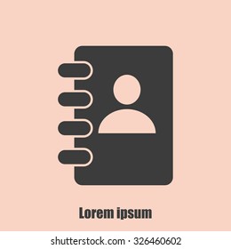 Notebook vector icon