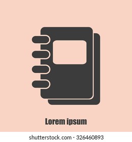 Notebook vector icon