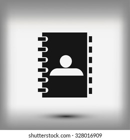 notebook vector  icon