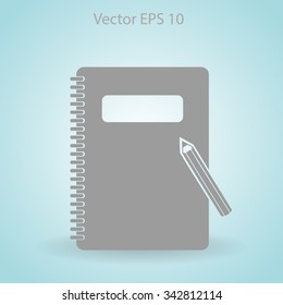 notebook vector icon
