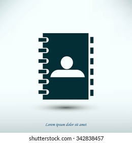 notebook vector  icon