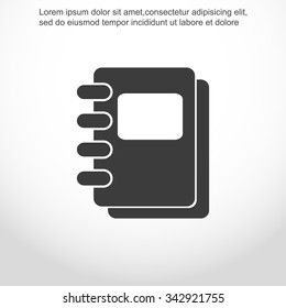 Notebook vector icon