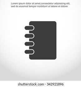 Notebook vector icon