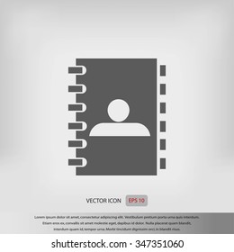 notebook vector  icon