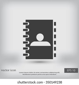 notebook vector  icon
