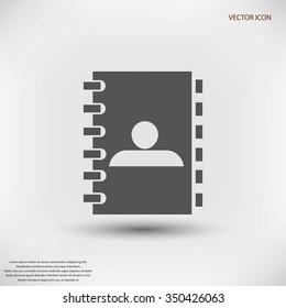 notebook vector  icon