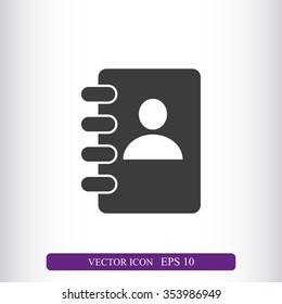 Notebook vector icon