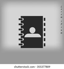 notebook vector  icon