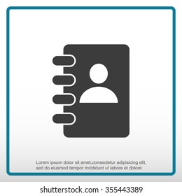 Notebook vector icon