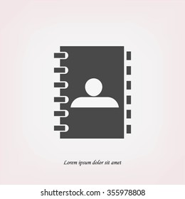 notebook vector  icon