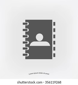 notebook vector  icon