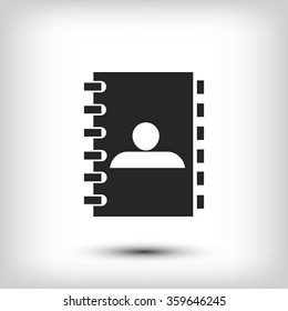 notebook vector  icon