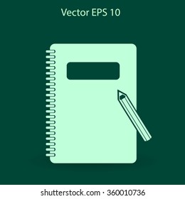 notebook vector icon